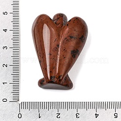 Figura de ángel de obsidiana caoba natural&nbsp;DJEW-N006-01A-23