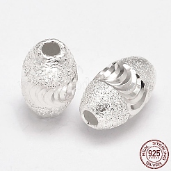 Ovale con taglio fantasia 925 perline argento sterling&nbsp;STER-F012-21C