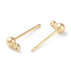 Gestell aus Messing Ohrstecker-Einstellungen&nbsp;KK-F090-16LG-01