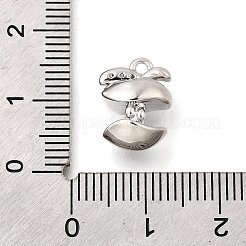 Breloques en laiton avec zircone cubique de micro pave&nbsp;KK-C096-06P