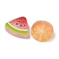 Cabujones de resina transparente que imitan frutas&nbsp;RE-CBA332C-01