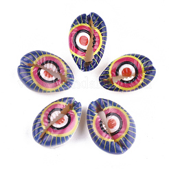 Perle di conchiglia stampate di ciprea&nbsp;SSHEL-T007-15