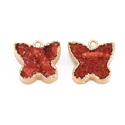 Natur druzy Achatanhänger&nbsp;G-N326-126