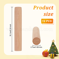Bastelstäbchen aus massivem Buchenholz&nbsp;WOOD-WH0124-38