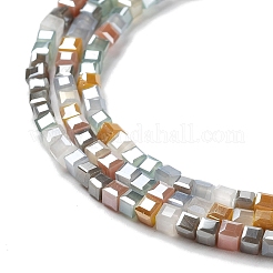 Brins de perles de verre de galvanoplastie de couleur dégradée&nbsp;GLAA-E042-05-B05