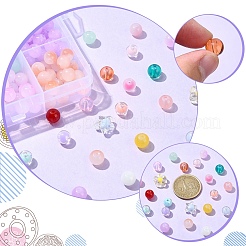 DIY-Sets zur Herstellung von Armbändern aus runden Glas- und Acrylperlen&nbsp;DIY-YW0009-85