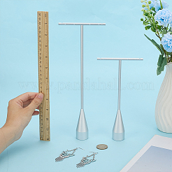 2 Satz 2 Stile Legierung T-Bar einzelne baumelnde Ohrring Displayständer&nbsp;EDIS-DR0001-13