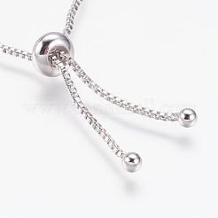 Langlebige verstellbare verstellbare Messing-Zirkonia-Schieberarmbänder aus Messing&nbsp;BJEW-P165-10A