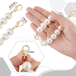 Acryl Nachahmung Perle Perlen Tasche Griff&nbsp;FIND-PH0015-64