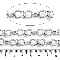 Chaînes à maillons bowknot en laiton plaqué en rack&nbsp;CHC-G023-09P