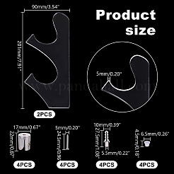 Supporti porta spada in acrilico a 2 livello&nbsp;ODIS-WH0086-122