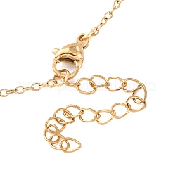 Natürliche und synthetische Rondell-Lasso-Halsketten mit gemischten Edelsteinen&nbsp;NJEW-JN04640