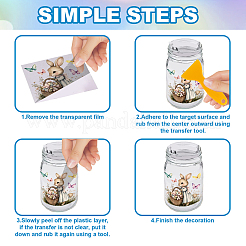 18 pezzo di carta sagomata in plastica&nbsp;DIY-WH0610-021
