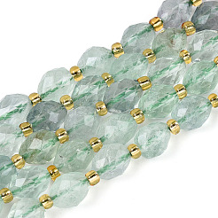 Verde naturale fluorite perline fili&nbsp;G-N342-35-8x6-12
