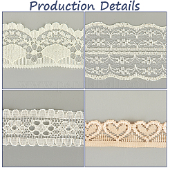 4 style de bordure en dentelle de polyester&nbsp;OCOR-GF0005-25C