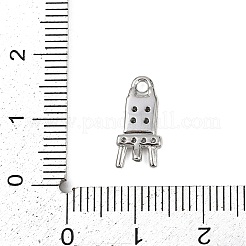 Pendenti in zirconi cubici trasparenti in micro pavè di ottone&nbsp;LS-KK-L238-15P
