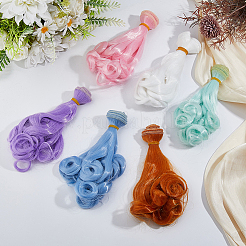 6 stücke 6 farben hohe temperatur faser lange birne dauerwelle frisur puppe perücke haar&nbsp;DOLL-DC0001-06B