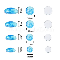 Leuchtende Glaskabochons&nbsp;GLAA-SZ0001-12