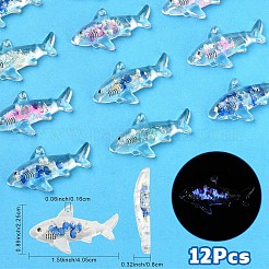 12 pendentif en acrylique lumineux transparent&nbsp;TACR-YW0003-43
