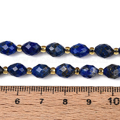 Natürlicher Lapislazuli Perlenstränge&nbsp;G-N342-53-8x6-10