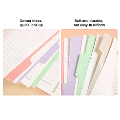 Feuilles intercalaires d'index de liant en plastique a4 pp&nbsp;FIND-WH0037-03B