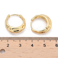 Pendientes de aro martillados de acero inoxidable 304 para mujer&nbsp;EJEW-U060-01B-G