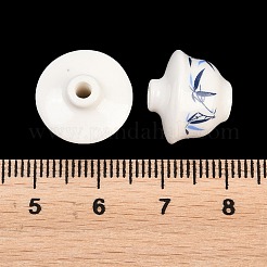 Perline porcellana stampato fatto a mano&nbsp;PORC-T136-03B-01