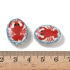 Perles en porcelaine manuelles&nbsp;PORC-Z005-01