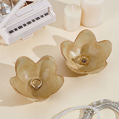 Piatto da dessert in porcellana a forma di fiore&nbsp;ODIS-WH0030-371