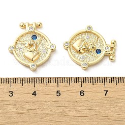 Pendentifs en laiton zircon cubique transparent&nbsp;KK-G481-07G