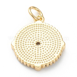 Colgante micropavé cubic zirconia de latón&nbsp;ZIRC-P200-14B-G