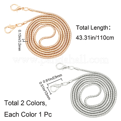 2 tracolla per borsa a catena in lega a serpente da 2 colori&nbsp;FIND-GF0002-92
