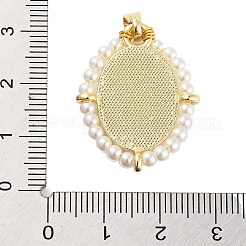 Colgantes de esmalte de latón chapado en rack&nbsp;X-KK-C056-07G-05