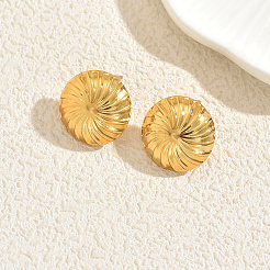 Boucles d'oreilles à tige demi-rondes en acier inoxydable&nbsp;PB2657