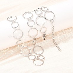 Colliers à maillons annulaires en acier inoxydable 304 de 8 mm et 12 mm&nbsp;NJEW-P343-02B-P