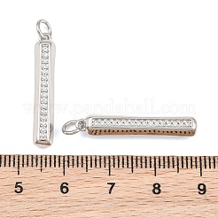 Pendenti in zirconi cubici trasparenti in micro pavè di ottone&nbsp;CU-CBA7E9C-07P