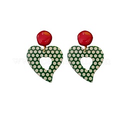 Orecchini pendenti a pois in acrilico&nbsp;WGE96CB-01