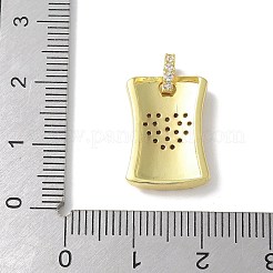 Colgante micropavé cubic zirconia de latón&nbsp;KK-P290-01G