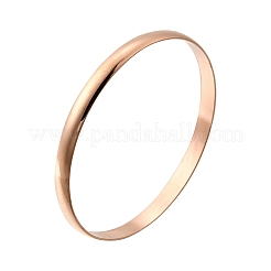 Bracelets unis en acier inoxydable 304 pour femmes&nbsp;BJEW-V004-02B-RG