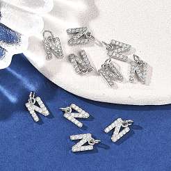 Colgantes Shegrace de latón con microengaste de circonitas cúbicas transparentes&nbsp;XGRQ29622-394P-N