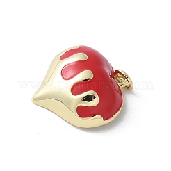 Pendentifs d'émail en laiton &nbsp;KK-D336-09G-01C