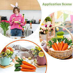 Tema pasquale imitazione carota tessuti non tessuti e decorazione in poliestere&nbsp;DJEW-WH0015-201