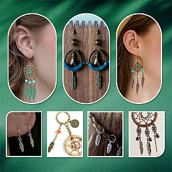 160 pz 8 colori pendenti in lega di stile tibetano&nbsp;FIND-PH0059-55