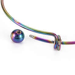Verstellbare Ionenplattierung (IP) 304 Edelstahl erweiterbare Armreifherstellung&nbsp;STAS-S119-011