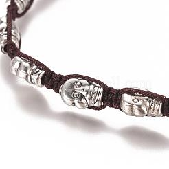 Bracciali intrecciati moda per halloween&nbsp;BJEW-JB00438-18