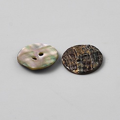 Boutons de coque à 2 trou&nbsp;BUTT-WH0030-71F