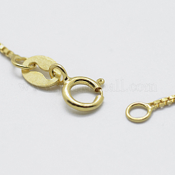 925 Sterling Silber Box Kette Halsketten&nbsp;STER-F039-45cm-04G