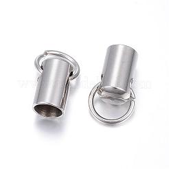 Anlaufgeschützte Kordelenden aus 201 Edelstahl&nbsp;STAS-E120-02-6mm