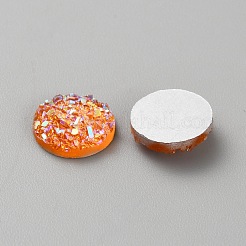 Cabochons décodés en résine druzy&nbsp;RESI-WH20007-01H