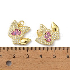 Colgante micropavé cubic zirconia de latón&nbsp;KK-A197-16G